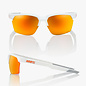 100% 100% SPORTCOUPE® - Soft Tact White - HiPER Red Multilayer Mirror Lens
