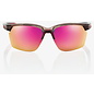 100% 100% SPORTCOUPE® - Polished Translucent Crystal Smoke - Purple Multilayer Mirror Lens