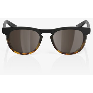 100% 100% SLENT - Soft Tact Black / Havana Fade - HiPER Silver Mirror Lens