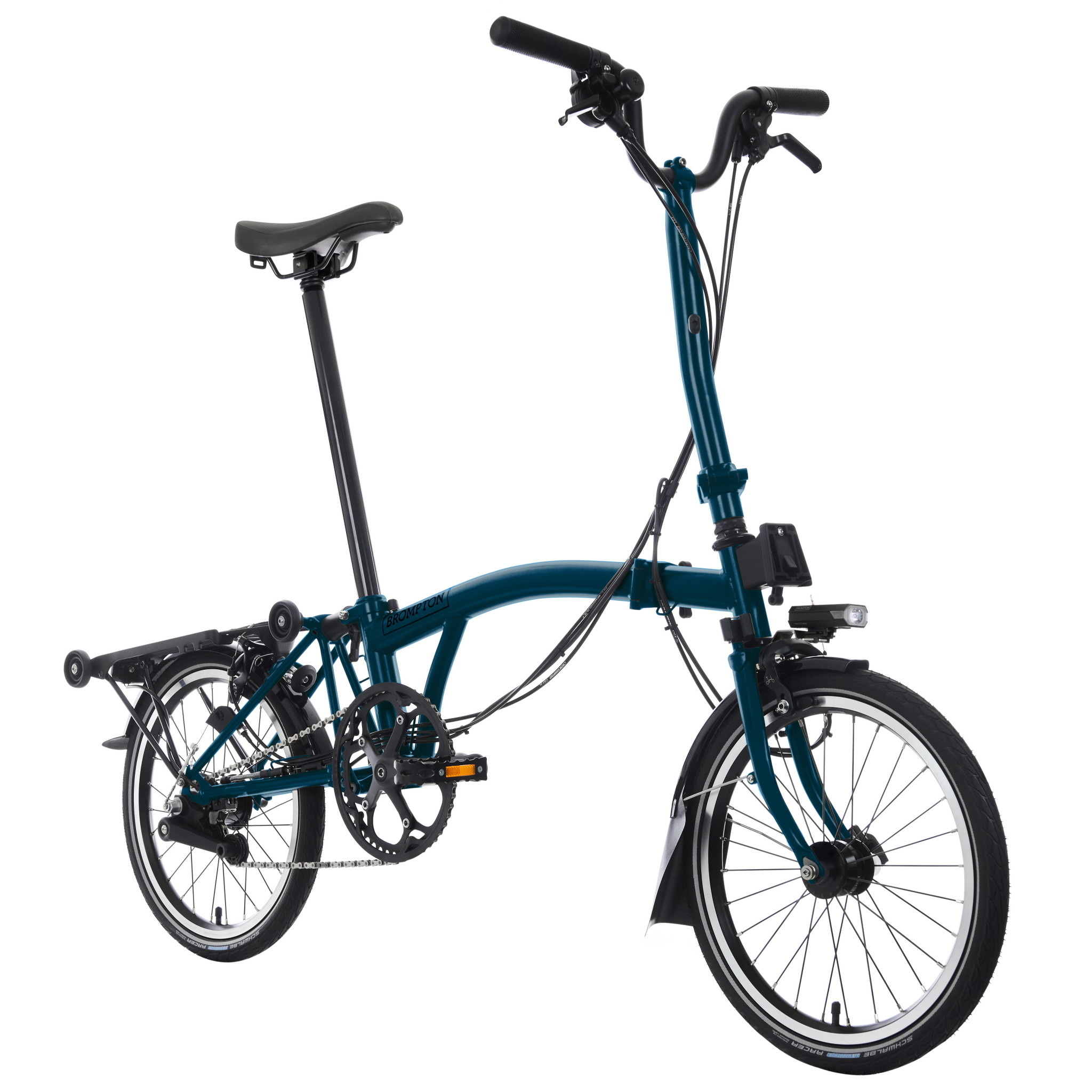 Brompton C Line Explore High Rack Ocean Blue