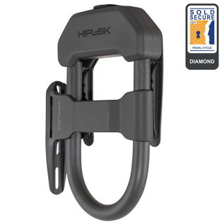 HIPLOK Hiplok DXF Lock w/Frame Clip - Black