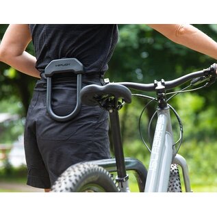 HIPLOK Hiplok DX Plus Lock (Wearable D-Lock w/2m cable) - Black