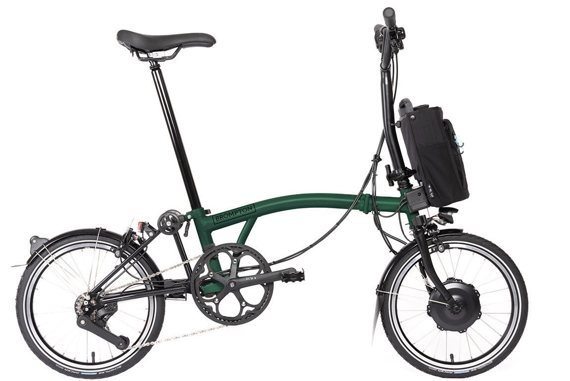 2025 Brompton Electric C Line Explore Mid Racing Green JV Bike