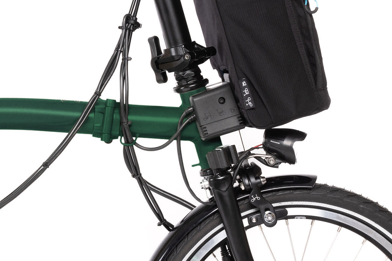2025 Brompton Electric C Line Explore Mid Racing Green JV Bike