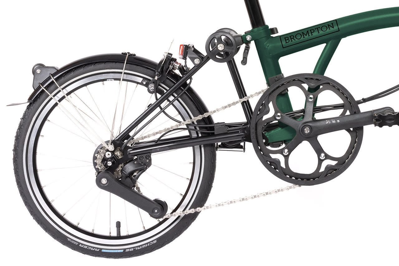 2025 Brompton Electric C Line Explore Mid Racing Green JV Bike