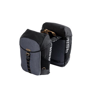 Basil Basil Miles Double MIK Pannier, 34L - Black/Slate