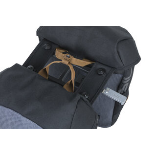 Basil Basil Miles Double MIK Pannier, 34L - Black/Slate