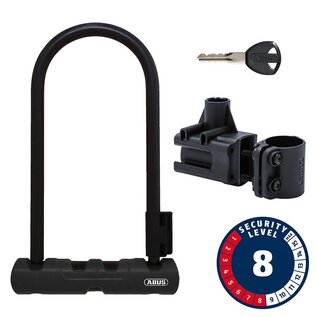 Abus Abus, Ultra 410K, U-Lock, Key, 12mm, 170x230mm, 6.7''x9'', SH34, Black