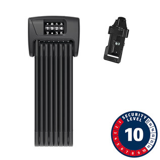 Abus Abus, Bordo 6000C, Folding Lock, Combination, 5mm, 120cm, 3.9', SH, Black