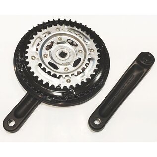 Prowheel Prowheel Triple Crankset 48-38-28T, 170mm w/Chain Guard