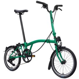 Brompton C Line 12 speed - High/Rack - Palm Green/Black