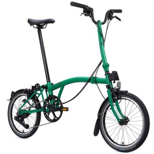 Brompton 2026 Brompton C Line Explore 12-speed - High/Rack - Palm Green/Black