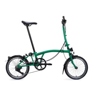 Brompton 2026 Brompton C Line Explore 12-speed - High/Rack - Palm Green/Black