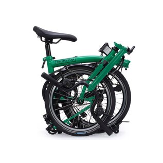 Brompton 2026 Brompton C Line Explore 12-speed - High/Rack - Palm Green/Black