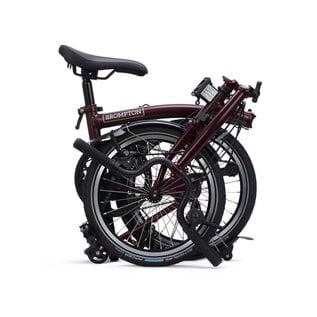Brompton 2026 Brompton C Line Urban 4-speed - Mid/Rack - Red Plum