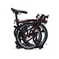 Brompton 2026 Brompton C Line Urban 4-speed - Mid/Rack - Red Plum