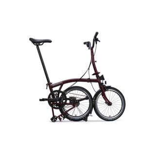 Brompton 2026 Brompton C Line Urban 4-speed - Mid/Rack - Red Plum