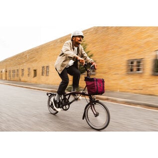 Brompton 2026 Brompton C Line Urban 4-speed - Mid/Rack - Red Plum