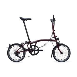 Brompton 2026 Brompton C Line Urban 4-speed - Mid/Rack - Red Plum