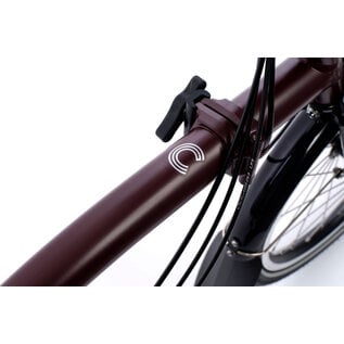 Brompton 2026 Brompton C Line Urban 4-speed - Mid/Rack - Red Plum