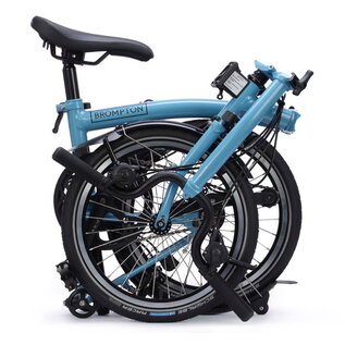 Brompton 2026 Brompton C Line Explore 12-speed - Mid/Rack - Cloud Metallic