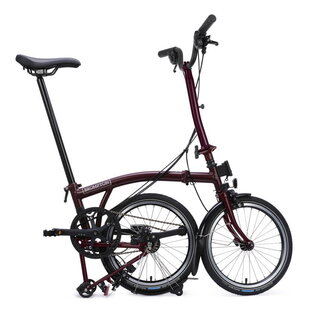 Brompton 2026 Brompton C Line Explore 12-speed - High/Rack - Red Plum