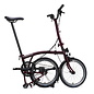 Brompton 2026 Brompton C Line Explore 12-speed - High/Rack - Red Plum