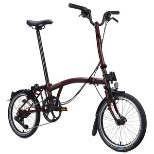 Brompton 2026 Brompton C Line Explore 12-speed - High/Rack - Red Plum