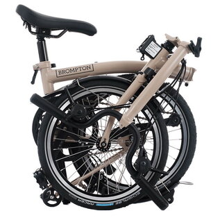 Brompton 2026 Brompton C Line Explore 12-speed - Mid/Rack - Dune Sand