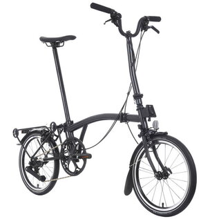 Brompton 2026 Brompton P Line Explore 12-speed - High/Rack - Midnight Black