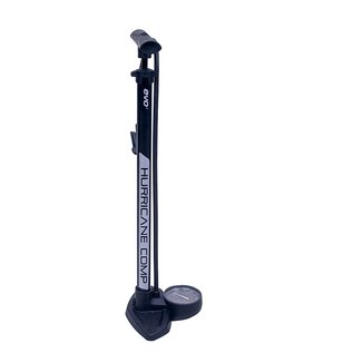 Evo EVO, Hurricane Comp, Floor Pump, SmartHead, 180psi, Black/Silver