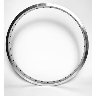 GENERIC 20", Alloy 406x25mm DW 36H, Silver, Eyelets