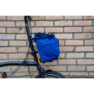 Brompton Brompton Basket Bag L + Brace + Frame - Blue
