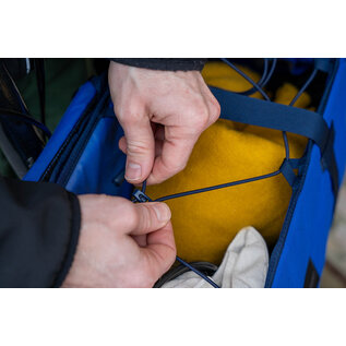 Brompton Brompton Basket Bag L + Brace + Frame - Blue