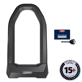 Abus Abus, Granit Super Extreme 2500 XPlus, U-Lock, Key, 27mm, 16.5x23.0cm, 6.5''x9'', Black