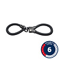 Abus Abus, Infinity Loop Plus 1806K, Chain Lock, Key, 6mm, 140cm, 4.6', Black