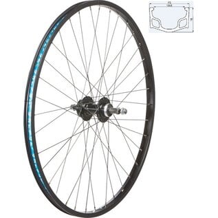 49N 49N 26" Rear Wheel, Nutted Disc Hub, Freewheel