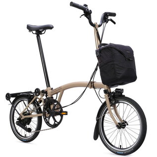 Brompton 2026 Brompton C Line Electric - High/Rack - Dune Sand