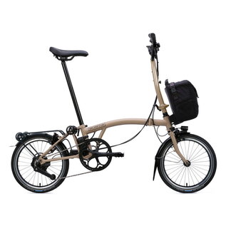 Brompton 2026 Brompton C Line Electric - High/Rack - Dune Sand