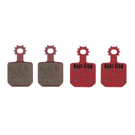 Kool Stop MT 4 Piston Disc Brake Pads, Organic Compound, Steel Plate (4 pads, KS-D170)
