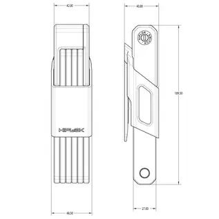 HIPLOK Hiplok Switch 85 Folding Lock - Blue