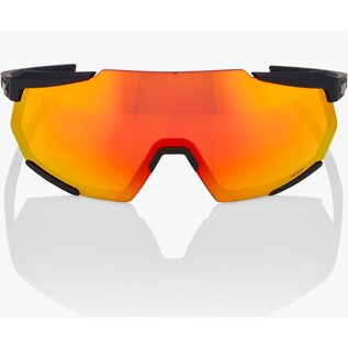100% 100% Racetrap 3.0 - Soft Tact Black - HiPER Red Multilayer Mirror Lens