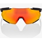 100% 100% Racetrap 3.0 - Soft Tact Black - HiPER Red Multilayer Mirror Lens