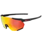 100% 100% Racetrap 3.0 - Soft Tact Black - HiPER Red Multilayer Mirror Lens