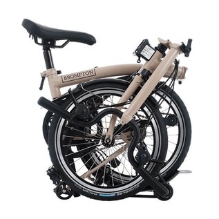 Brompton 2026 Brompton C Line Explore 12 - High/Rack - Dune Sand