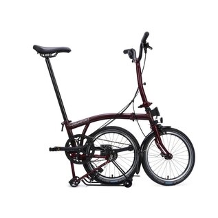 Brompton 2026 Brompton C Line Explore 12 - Mid/Rack - Plum Red
