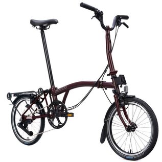 Brompton 2026 Brompton C Line Explore 12 - Mid/Rack - Plum Red