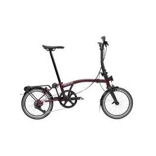 Brompton 2026 Brompton P Line Explore 12 - Mid/Rack - Plum Red