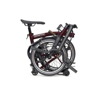 Brompton 2026 Brompton P Line Explore 12 - Mid/Rack - Plum Red