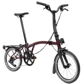 Brompton 2026 P Line 12spd - Mid/Rack - Plum Red